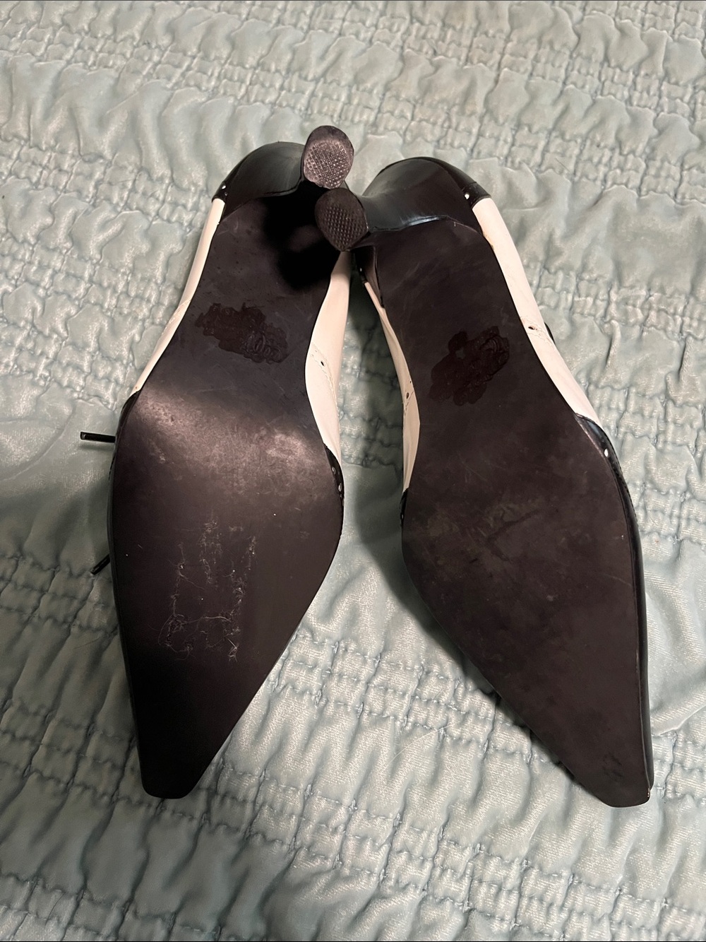 Spiegel black and white spectator oxford pumps - 7.5B - Picture 4 of 4